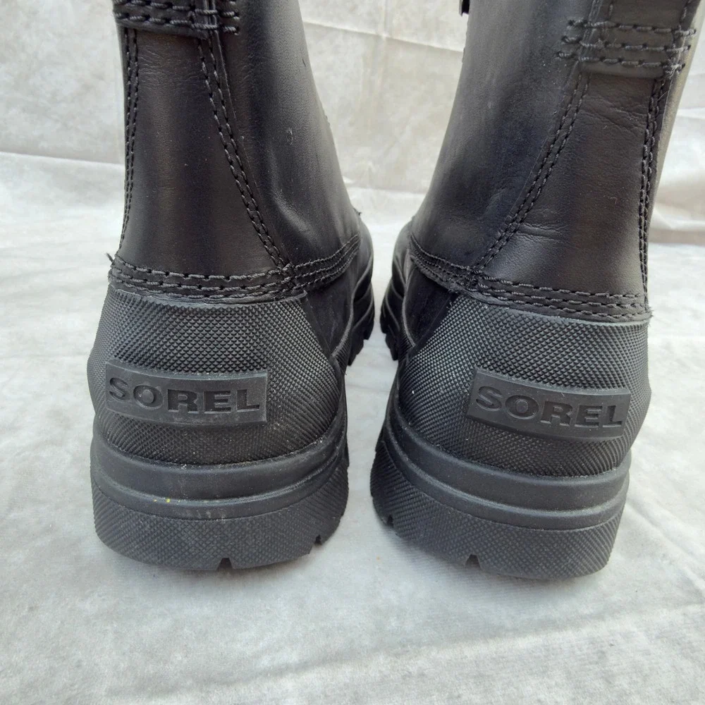 Sorel Caribou X Boot Lace Gore-Tex Vibram Black Leather Waterproof Boots Size 13